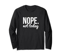 Nope Not Today Sarcastic Quote Graphic Manga Larga