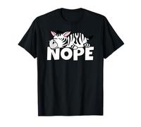 Nope Not Today Vago Pereza Wildlife Safari Cebra Perezosa Camiseta