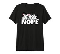 Nope Not Today Vago Pereza Wildlife Safari Cebra Perezosa Camiseta Premium