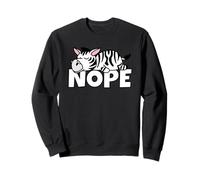 Nope Not Today Vago Pereza Wildlife Safari Cebra Perezosa Sudadera