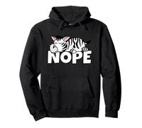 Nope Not Today Vago Pereza Wildlife Safari Cebra Perezosa Sudadera con Capucha