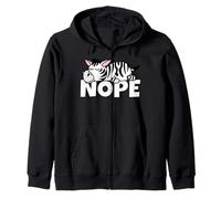 Nope Not Today Vago Pereza Wildlife Safari Cebra Perezosa Sudadera con Capucha
