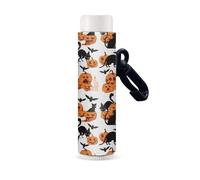 Nopersonality Bonito soporte elástico para bálsamo labial, llavero impreso, funda protectora para bálsamo labial para hombres, mujeres y niñas, Calabaza, murciélago, gato de Halloween, talla única