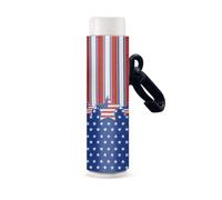 Nopersonality Chapstick - Llavero con clip para lápiz labial, funda para bálsamo labial, rastreador de lápiz labial para mujeres y niñas, bandera de usa, talla única