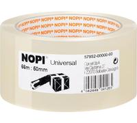 Nopi® - Cinta de embalar (66 m x 50 mm, 6 unidades), transparente