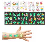 NOPKESV 10 Hojas 70 Piezas Pegatinas de Huevos de Conejito de Pascua Etiquetas de Pollitos DIY Favores de Pascua Decoración de Creación de Arte