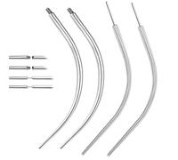 NOPKESV 4 Piezas Piercings rectos,Piercings Set,Aguja Guía de Acero Inoxidable Perforada,Cateter Piercing,Piercing Ceja Aguja,para Paraoreja/Nariz/Labio/Ceja/Vientre/Pezón/Lengua Piercings Kit