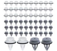 NOPKESV 60 Piezas Clips de Fijación Automóviles, Refuerzo para Parachoques, Carrocería y Paneles de Puertas, Grapas y Remaches, Accesorio Universal con Diseño de Almohadilla de Esponja