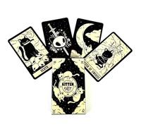 NOPKESV Baraja Cartas de Tarot para Principiantes, con Significados, Palabras Clave, Elementos, Planetas, Chakras, Sí o No, Tonos, Numerología, Invertido