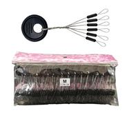 NOPKESV Flotador de Goma,600 Piezas,6 en 1 Sinker Paradas,Línea de Pesca,Goma Corcho,Fishing Silicone Stopper for Trout Fishing,peche,bouchon,feeder,silure,complet (M) (Negro Oval)