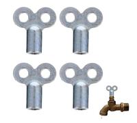 NOPKESV Kit de 4 Piezas Llave de Purgado de Radiadores,Robusto y Estable,Reduce el Ruido,Llave para Purgar Radiadores,Llave Radiadores Calefaccion,Llaves de Radiadores,Purgador de Radiadores