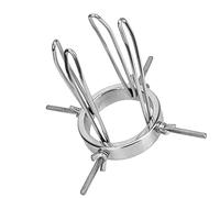 NOPNOG Dilatador anal de acero inoxidable, dilator vaginal en plata, espéculo para hombre y mujer