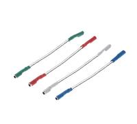 NOPOXA Cable giratorio para tocadiscos, 4 unidades, 40 mm de longitud, para clavijas de 1,2 a 1,3 mm