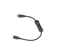 NOPOXA Cable USB C a USB C tipo C macho a tipo C macho con interruptores, cable adaptador USB 3.1 PD100W para teléfono
