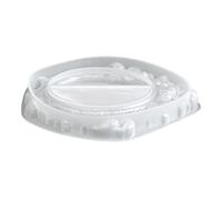 NOPOXA Elegante molde de silicona barroco para manualidades, bandeja de joyería decorativa con intrincado relieve floral