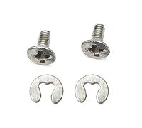 NOPOXA Juego de tornillos de reparación para 3DS/LL/XL 3DS/3DSLL/3DSXL Tapa trasera de batería Tornillo de montaje seguro con arandela