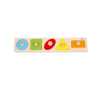Classic World Puzle de madera CW-3644 – Formas geométricas