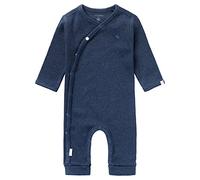 Noppies U Playsuit LS Rib Nevis Mameluco para bebs y Nios pequeos, Navy Melange-P758, 3 Mes Unisex bebé