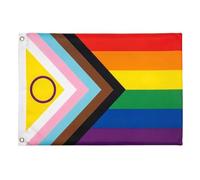 NOPVUFA Bandera Arcoíris LGTB 90x150cm - Bandera del Orgullo Gay con 2 Ojales de Latón, Colores Vibrantes y Resistente a Rayos UV, Ideal para Exterior e Interior, Decoración Celebración Pride