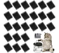 NOPVUFA Filtro Fuente Gato 24 Piezas Filtro Fuente Animal Doméstico, Filtro Bebedero Gatos Recambio Fuente Gato, Compatible con PETKIT Eversweet 3 Pro, para Gato Perro Distribuidor Agua, Negro