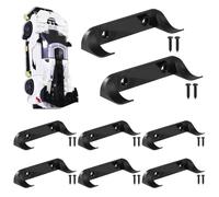 NOPVUFA Soporte Pared F1 8 Piezas Soporte Pantalla Auto Compatible con Lego Speed Champion, Expositor F1 Soporte Auto Juguete Estable Vertical, para Colección Auto Amantes Autos