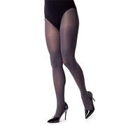 NOQ Medias de color liso para mujer, 40 denier, medias de color casual, medias sensuales con pie semitransparentes Mireille, Antracyt, L