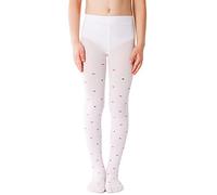 NOQ Medias delgadas para niños con bonito estampado para niñas, estampadas 40 DEN para la escuela, ceremonia de baile, casual, 128-134