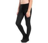NOQ Medias gruesas Corina Plain 120 DEN Leggings para habitación de los niños, ballet, clase de baile, opacas, negro, azul marino, blanco y rosa, negro, 116 cm-122 cm