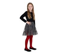 NOQ Medias gruesas para niña Corina Plain 120 DEN con pies calientes, leggings para habitación de los niños, ballet, clase de baile, opacas, negro, azul marino, blanco, rosa, rojo, 146/152 cm