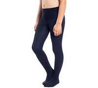 NOQ Medias gruesas para niña Corina Plain 120 DEN. Leggings abrigadas para usar en la habitación, para ballet, clases de danza. Medias opacas, negro, azul marino, blanco, rosa, 152 cm-158 cm