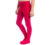 NOQ Medias gruesas para niña Corina Plain 120 DEN. Leggings abrigadas para usar en la habitación, para ballet, clases de danza. Medias opacas, negro, azul marino, blanco, rosa, 152 cm-158 cm
