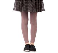 NOQ Medias sin pies para niñas, mallas de longitud completa, falda larga hasta el tobillo, vestido tipo túnica, baile escolar, Ballet, microfibra opaca, Latte 12/13 años (152/158 cm)