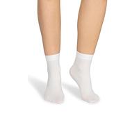 NOQ Mira - Calcetines de microfibra mate para mujer, diseño clásico, con banda cómoda, talla única, Color blanco., Talla única