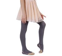 NOQ NOQMedias de Microfibra para Niñas 60 DEN Suaves Cálidas Cómodas Opacas para Niños Pequeños Medias Informales Celebraciones Escuela de Ballet Un Par Mary, Grey 152-158