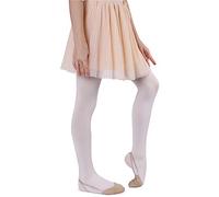 NOQ NOQMedias de Microfibra para Niñas 60 DEN Suaves Cálidas Cómodas Opacas para Niños Pequeños Medias Informales Celebraciones Escuela de Ballet Un Par Mary, Perle 128-134