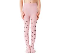 NOQ Pantimedias finas para niños con estampado bonito para niñas, 40 DEN, ceremonia de baile escolar casual, Figo Cotton Candy, 116-122