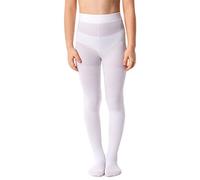 NOQ Pantimedias finas para niños con estampado bonito para niñas, 40 DEN, ceremonia de baile escolar casual, Suzi Dust Bianco, 116-122