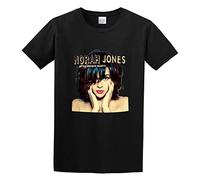 Norah Jones Little Broken Hearts Concise Body Sculpting Street Printing City T-Shirt Black 3XL