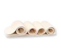 Nora's Nursery Insertos de cáñamo de 4 capas, paquete de 5 con broches