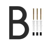 NORAZE 10-30cm Casa Flotante Número Letras Puerta Signo Alfabeto Hogar Exterior Números Negros Placa De Dirección #0-9/26 Letras (Color : B, Size : 15cm(5.9inch))