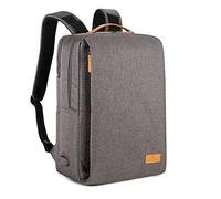 Nordace Siena, Mochila para ordenador portátil de 15,6 pulgadas para hombre y mujer, puerto de carga USB, impermeable, para uso diario, viajes o trabajo, Gris, 19L