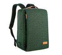 Nordace Siena - Mochila para ordenador portátil de 15,6 pulgadas para hombre y mujer, puerto de carga USB, impermeable, para uso diario, viajes o trabajo, Verde oscuro, 19L