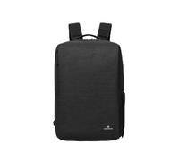 Nordace Siena Pro 15 - Mochila inteligente con carga USB, mochila para laptop de 16 pulgadas, mochila diaria de 20 litros para viajes, uso diario o trabajo, Todo negro, Normal, Mochilas Daypack