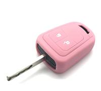 Nordecco - Funda protectora de silicona para llave compatible con Opel Corsa E Astra J Insignia Adam Meriva Zafira de 2 o 3 botones (rosa bebé)