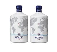 Nordés Ginebra Premium de Origen Gallego - Pack 2 botellas 70 on ingredientes autóctonos de Galicia que reflejan la esencia del Atlántico | Gin Tonic | Regalo