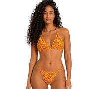 NORDESTINA Bikini Brasileño Mujer 2 Piezas, Bikini Bralette Ajustable, Braga Tanga Brasileña, Traje de Baño Estampado con Colores Vibrantes, Hecho en Brasil, L