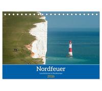 Nordfeuer (calendario de mesa 2026 DIN A5 horizontal), CALVENDO calendario mensual: faros de Gran Bretaña, Noruega y Dinamarca (lugares CALVENDO)