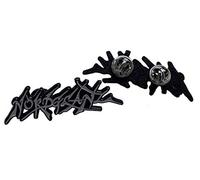 Nordglanz - Pin con logo | Black Metal Pin para la ropa de los fans de la música Button, Badge Satanic Patch Warmaster