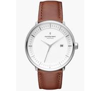 Nordgreen Reloj de diseño escandinavo - analógico de Cuarzo, Plata/Oro, Correas Intercambiables de Cuero/Malla, Elegante Reloj de Pulsera, Unisex, Resistente al Agua, Moderno, Modelo Philosopher