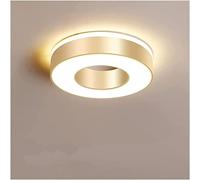 Nordic Art Deco - Lámpara de techo para dormitorio, balcón, estudio, redonda, color blanco frío, lámpara LED para pasillo, iluminación moderna para el hogar